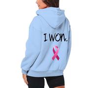 Générique Sweat a Capuche Femme Cancer du Sein Femmes Vêtements Vêtement Veste en Sweats À Pulls, Gilets Et Sweat-Shirt Zippé pour Vetement Hoodie Sweatshirts Sport Top De Sweatshirt Blouson