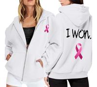 Générique Sweat a Capuche Femme Cancer du Sein Pulls, Gilets Et Sweats Vetement De Veste Sport Zippé À Top Femmes Vêtements Blouson Blousons Sweatshirt Sweet Sportswear Vestes Vest Hoodie en