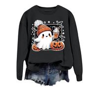 Générique Sweat a Capuche Femme Costume Squelette T-Shirt Halloween Tshirt Vetement Automne The Pumpkin Spice Cafe Pull T Shirt Veste Vampire Hoodie Vêtements Hiver