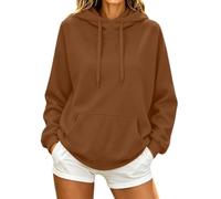 Générique Sweat à Capuche Femme Fleece - Hoodie Pullover avec Poche et Cordon, Sweatshirt Confortable pour Gym Sport Loungewear et Usage Quotidien