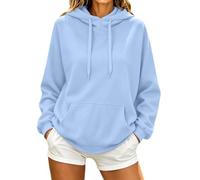 Générique Sweat à Capuche Femme Fleece - Hoodie Pullover avec Poche et Cordon, Sweatshirt Confortable pour Gym Sport Loungewear et Usage Quotidien
