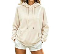 Générique Sweat à Capuche Femme Fleece - Hoodie Pullover avec Poche et Cordon, Sweatshirt Confortable pour Gym Sport Loungewear Usage Quotidien