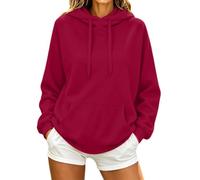 Générique Sweat à Capuche Femme Fleece - Hoodie Pullover avec Poche et Cordon, Sweatshirt Confortable pour Gym Sport Loungewear et Usage Quotidien