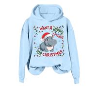 Générique Sweat À Capuche Femme Je Veux Faire Un Hippopotame avec Capuche Design Drôle pour L Hiver Et Les Célébrations