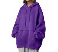 Générique Sweat à Capuche Femme Oversize Pull Femmes Chic Et Elegant Sweatshirt Ample Confortable Pas Cher Hoodies Manteau Rétro Beau De Grande Taille Sweat-Shirt avec Poche Streetwear Pullover