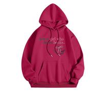 Générique Sweat à Capuche Femme Pull Imprimé Lettrage Amour de la Lecture Confort pour Le Quotidien Parfait pour Les Journées de Détente avec Un Bon Livre(Red, S)