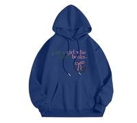 Générique Sweat à Capuche Femme Pull Imprimé Lettrage Amour de la Lecture Confort pour Le Quotidien Parfait pour Les Journées de Détente avec Un Bon Livre(Navy, M)