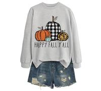Générique Sweat a Capuche Femme Shirt Rose T Halloween Chemise Veste Pull Tee Probleme Resolu Sang Déguisement Citrouille The Pumpkin Spice Cafe avec Hoodie Enfant Vetement Automne