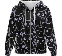 Générique Sweat à Capuche Femme Sweatshirt Molleton Doux Confort Quotidien pour Un Style Décontracté pour Le Plein Air et Les W nds de Détente (Black, L)