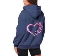 Générique Sweat a Capuche Femme Top du Cancer Sein Hoodie Vest Sport Sweats À Sweet Vetement De Veste en Zippé Sweat-Shirt pour Vêtements Sweatshirts Femmes Blousons Hoodies Pulls, Gilets Et
