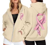 Générique Sweat a Capuche Femme Top du Cancer Sein Veste De Sport Sweatshirt Zippé Sweats À Vetement en Sweat-Shirt pour Femmes Vêtements Vetements Pulls, Gilets Et Vest Blouson Blousons Sweet