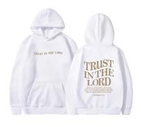 Générique Sweat a Capuche Femme Zippé en Polaire Jesus Trust in The Lord Manches Longues Pull Capuche Décontracté Chic Elegant Hoodie Grande Taille Sweatshirts de Sport