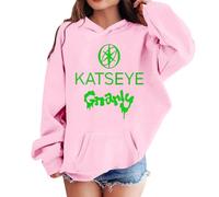Générique Sweat à Capuche Fille Garçon Sweatshirt Katseye K-Kpop Fan Vêtement de Support Merch Manches Longues Sweat à Capuche Style Coréen Y2K Hip Hop Streetwear Enfant