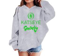 Générique Sweat à Capuche Fille Garçon Sweatshirt Katseye K-Kpop Fan Vêtement de Support Merch Manches Longues Sweat à Capuche Style Coréen Y2K Hip Hop Streetwear Enfant
