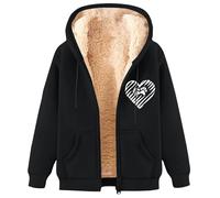 Générique Sweat à Capuche Homme Automne Hiver Cardigan Chaud Doublé de Polaire Col V Couleur Unie Manches Longues Sweatshirt Léger Décontractés 2025 Comfort Everyday Sweat