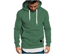 Générique Sweat à Capuche Homme Couleur Unie Hoodie Sweat Pull Vêtements Décontracté Léger Manches Longues Sportswear Confortable Sweaters avec Poche de Travail Automne Hiver Chaud Sweatshirts