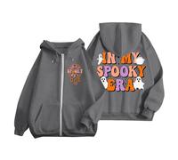 Générique Sweat À Capuche Homme Décontracté Zip Halloween Pullover Quotidien Confort Style Printemps Automne Hiver Tissu Souple Liberté Mouvement Design Tendance pour Fêtes Et Rencontres
