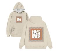Générique Sweat à Capuche Homme Impression Artistique Style Doux Romantique Coupe Regular Manches Longues Saint Valentin Décontracté (Khaki, S)