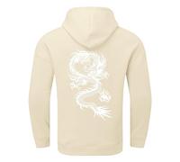 Générique Sweat a Capuche Homme Pull à Capuche pour Hommes, surdimensionné, Ample, Grande Taille, avec Lettres imprimées Dos, Automne et Hiver, Haut Chemisier (Khaki, M)