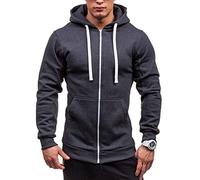 Générique Sweat à Capuche Homme Zippé Manches Longues Grande Taille Veste à Capuche Cardigan Homme Automne Hiver Hoodies Sweatshirt Sport Jogging Décontracté Sportswear avec Poche 2026