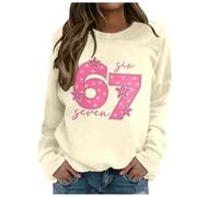 Générique Sweat à Capuche Imprimé pour Enfants avec Le NuméRo 67 Dessus sans en Tissu Extensible avec Poche Kangourou pour Les activités extérieures pour Sweatshirt Convient aux Enfants Unisexe