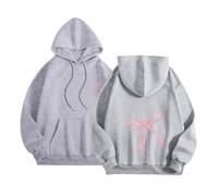 Générique Sweat à Capuche imprimé Tendance, Pull Oversize décontracté à Manches Longues et col Rond, Top Streetwear