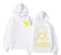 Générique Sweat à Capuche JuL - on m'appelle l'ovni (Blanc L)