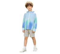 Générique Sweat à Capuche léger avec Protection UV pour Filles et garçons UPF 50+ Manches Longues Fermeture éclair intégrale Respirant Haut de Gym en Plein air pour la Plage la Course à Pied Le Sport