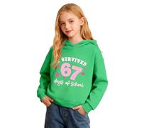 Générique Sweat à Capuche pour Enfants 67 Coton Bio Doux liseré élégant idéal pour Les Vacances pour Hoodie Sweatshirt Convient aux Enfants Unisexe