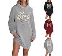 Générique Sweat à Capuche pour Femme Chaud Pull Plaid Personnalisé Ajoutez Votre Propre Photo/Texte Plaid à Capuche avec Manches Doux Blanket Hoodie Hiver, Cadeau pour Femme Gris XXL