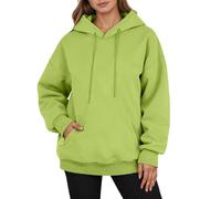 Générique Sweat à Capuche pour Femmes Oversize Sweatshirts Automne Hiver Col Rond Manches Longues Pull Polaire Basique Vêtements 2026