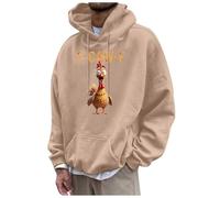 Générique Sweat à Capuche pour Homme avec Imprimé Corbeau Sarcastique Pullover à Capuche Amusant F-Caw-F pour Homme Sweatshirt Décontracté avec Oiseau de Bande dessinée pour Les Loisirs
