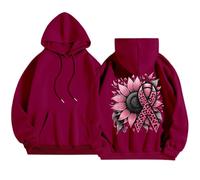 Générique Sweat a Capuche Ruban Rose Sweat-Shirt Femme Garcon À Homologué Octobre Accessoires Pull Sweatshirts Plaid Enfant Polaire Pale Sweater Veste Rosevetement Automne Zippé Zippée