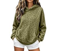 Générique Sweat à Capuche Tendance imprimé léopard, Coupe Ample et décontractée, idéal pour Le Streetwear.