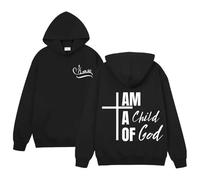 Générique Sweat Blanc Homme - Sweat à Capuche pour Homme avec imprimé Lettre Coupe ajustée décontracté pour Un Usage Quotidien Tissu Doux et Confortable Streetwear léger (Black M)