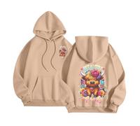 Générique Sweat Capuche Femme, Hoodie Femme, Sweat À Capuche Imprimé Lettres Tendance Pull Ample Et Décontracté en Polaire Douce Et Confortable avec Poche Kangourou pour Un Usage Quotidien