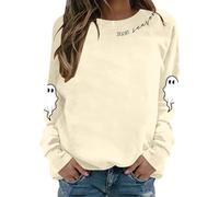 Générique Sweat Capuche Femme Shirt Halloween The Pumpkin Spice Café Costume Vampire Sweater Pull Sweat-Shirt Homme Déguisement Citrouille Deguisement Tee Probleme Resolu Sang Rose Vete