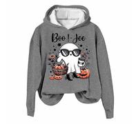 Générique Sweat Capuche Femme Vêtements Automne Hiver Deguisement Horreur The Pumpkin Spice Café Gilet Halloween Pull Vetement Haut Costume Citrouille Sweat-Shirt