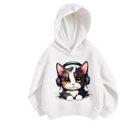 Générique Sweat Capuche Fille Chaud Pull Hauts Blouse Streetwear Sportwear Casual Tops Sport Sweat-Shirt Décontracté Manches Longues Meilleurs Amis Vêtements Mode et Ado 7-14 Ans