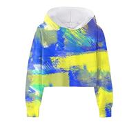 Générique Sweat Capuche pour Fille Sportwear Fashion Trendy Vêtement Printemps et Automne Décontracté Manches Longues Tops Cartoon Imprimé Tenue Grande Taille Ado 7-14 Ans