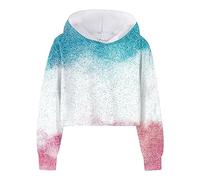 Générique Sweat Capuche pour Fille Sportwear Fashion Trendy Vêtement Printemps et Automne Décontracté Manches Longues Tops Cartoon Imprimé Tenue Grande Taille Ado 7-14 Ans