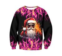 Générique Sweat De Noël Moche pour Homme Pull Noel Col Rond À Capuche Chemise Imprimée Femme Renne Père Mode Drôle Hommes Hommefemme Famille