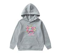 Générique Sweat Enfant Fille Capuche Poche Style coréen 2025 Nouveau année Sweat Shirt garçon Fille