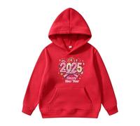 Générique Sweat Enfant Fille Capuche Poche Style coréen 2025 Nouveau année Sweat Shirt garçon Fille