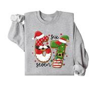 Générique Sweat Enfant NoëlSans Capuche, Sweat Garçon Fille Confortable Doux, Vêtement Festif Fête Fin d'Année, Enfant Hiver 2025, Tendance Vêtement Quotidien & Occasions Cadeau de Noël Chaude