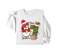 Générique Sweat Enfant NoëlSans Capuche, Sweat Garçon Fille Confortable Doux, Vêtement Festif Fête Fin d'Année, Enfant Hiver 2025, Tendance Vêtement Quotidien & Occasions Cadeau de Noël Chaude