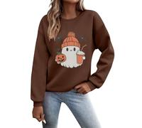 Générique Sweat Femme Capuche Sweat-Shirt Hoodie The Pumpkin Spice Café Deguisement Horreur Tshirt Halloween Pull Automne Citrouille Sweater T Shirt Veste a Vetement Homme Sweatshirt