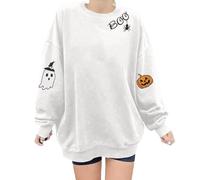 Générique Sweat Femme Capuche Sweater Halloween Homme T Shirt Oversize Pull Fille Haut Tee Probleme Resolu Sang Orange The Pumpkin Spice Café Hoodie Sweatshirt
