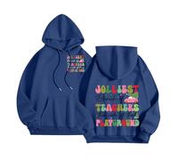 Générique Sweat Femme Capuche Women and Winter Hooded with Velvet Loose and Lazy Student Hooded Hoodie Sweat Shirt Hiver Polaire Lettres(Blue, M)