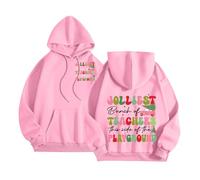 Générique Sweat Femme Capuche Women and Winter Hooded with Velvet Loose and Lazy Student Hooded Hoodie Sweat Shirt Hiver Polaire Lettres(S)